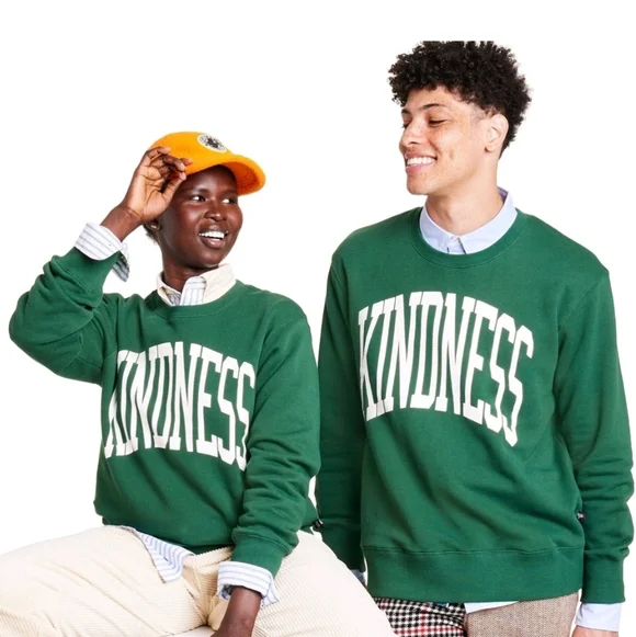 Rowing Blazers For Target Green Kindness Sweatshirt - Picture 5 of 10